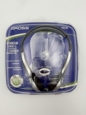 NEW SEALED Koss PRO35 Titanium Portable Headphones with Volume Control PRO 35