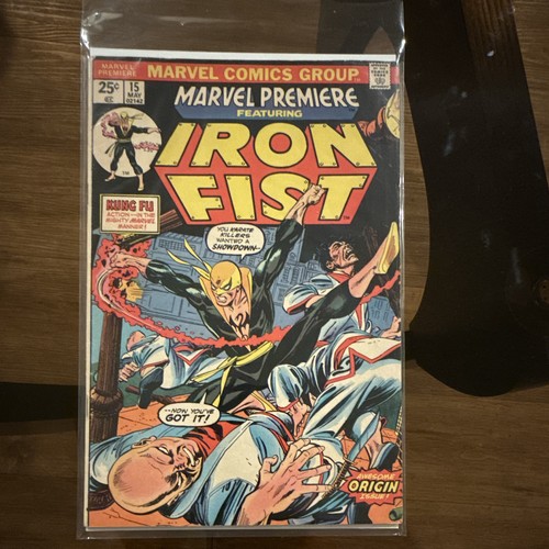 Marvel Premiere #15 Comic Book (1974, Marvel Comics) 1st Appearance Iron Fist