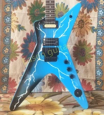 Dean Dimebag Darrell "Dean From Hell" ML Blue Electric Guitar Mahogany Body 