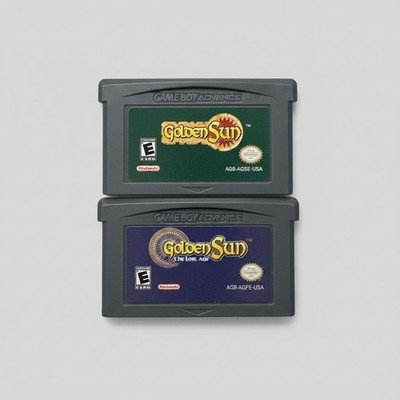 Golden Sun + Lost Age DUO - Game Boy Advance Tested & Working - QUICK SHIPPING 
