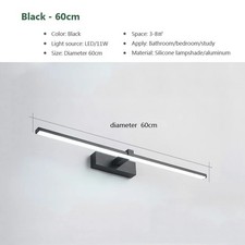 Image of Modern LED Wall Light Bathroom Hardwares Wall Lamp Three Colors Lights Aluminum 