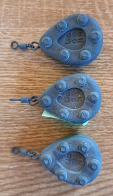 Neu! 3 Karpfen Blei Fox Kling on Swivel Lead Angelblei Grundblei Grün 3oz = 85g