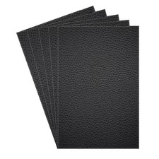 5pcs Parche Adhesivo Piel Sintetica 8x12in Negro Reparacion Sofa Asiento