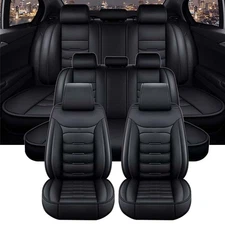 For Dodge for Ram 1500 2500 Full Set Car 5 Seat Cover Front Rear Cushion Leather