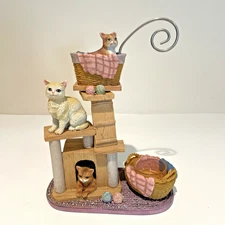 Yankee Candle Cat Kitten Tart Warmer Tea Light Holder Scratch Post Pet Lover