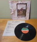 Led Zeppelin Zoso Club Pressing Inner Sleeve Gatefold Vinyl LP Rock Classic