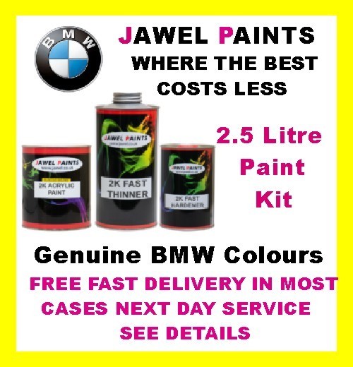 2K ACRYLIC CAR PAINT BMW 138 ZINNOBERROT  2.5 Litre  Kit Gloss