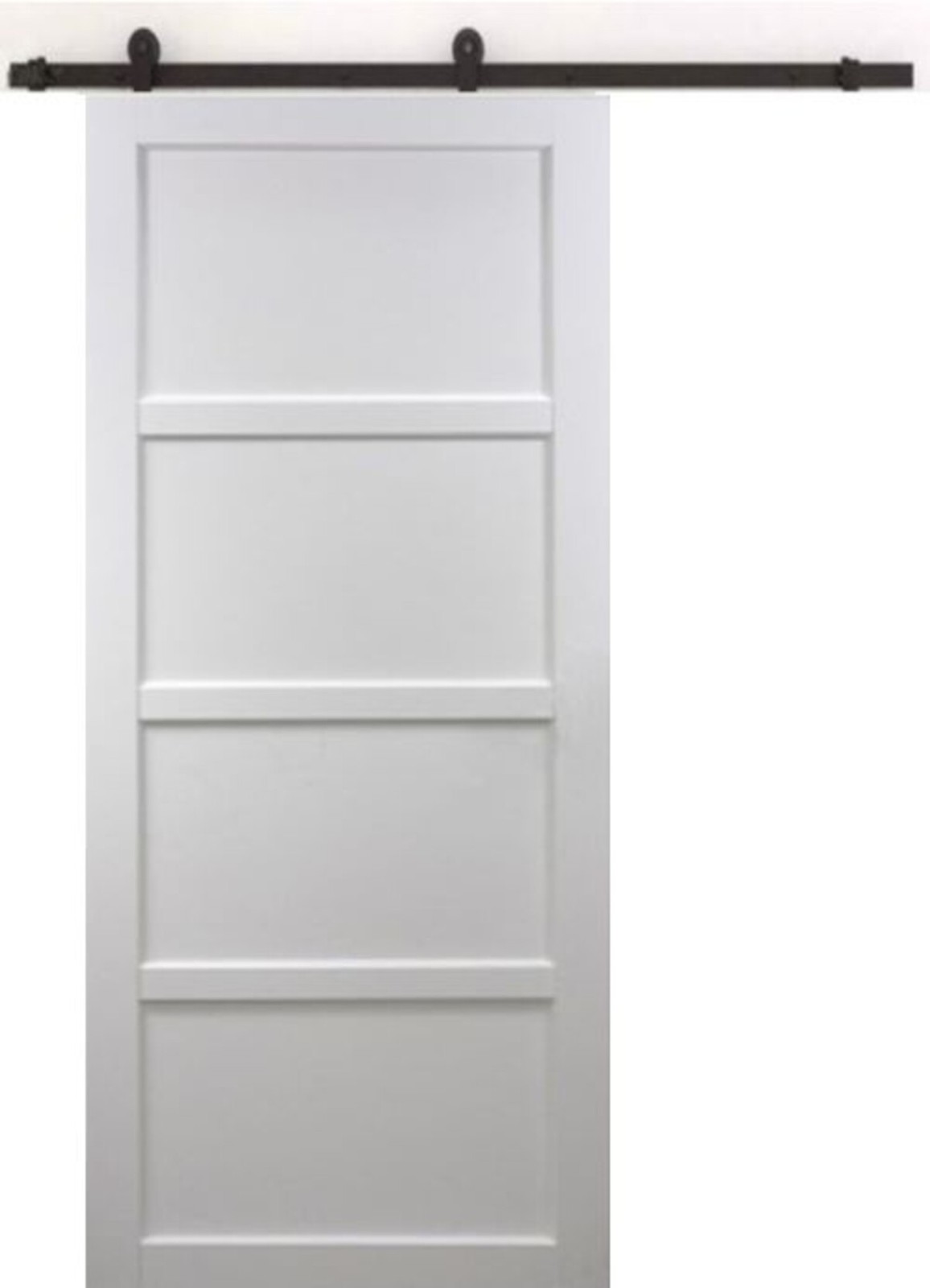 Porte coulissante blanche Tamera H204 pour créer une suite parentale moderne et épurée