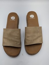 Yellow Box Women s Kalo Slide Sandal Size 9, Taupe Without Box