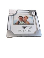 Mr  Mrs Wedding Thumbprint Frame Customizable New 4x6inch photo, 8x8inch frame