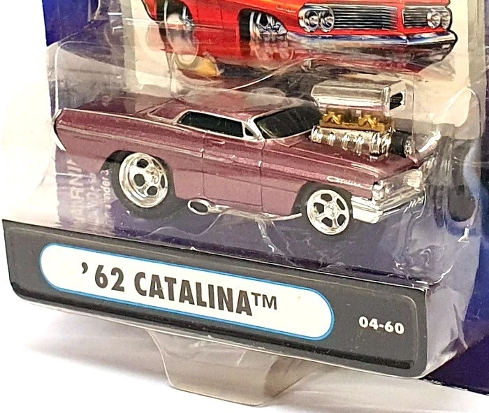 Muscle Machines 1/64 Scale 71161 04-60 - 1962 Pontiac Catalina - Mauve - Image 2 of 4