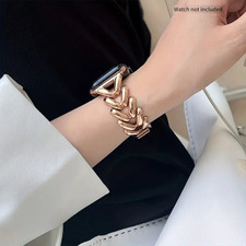 Stainless Steel Women Metal Band Strap for Apple Watch Series 3 4 5 6 7 8 9