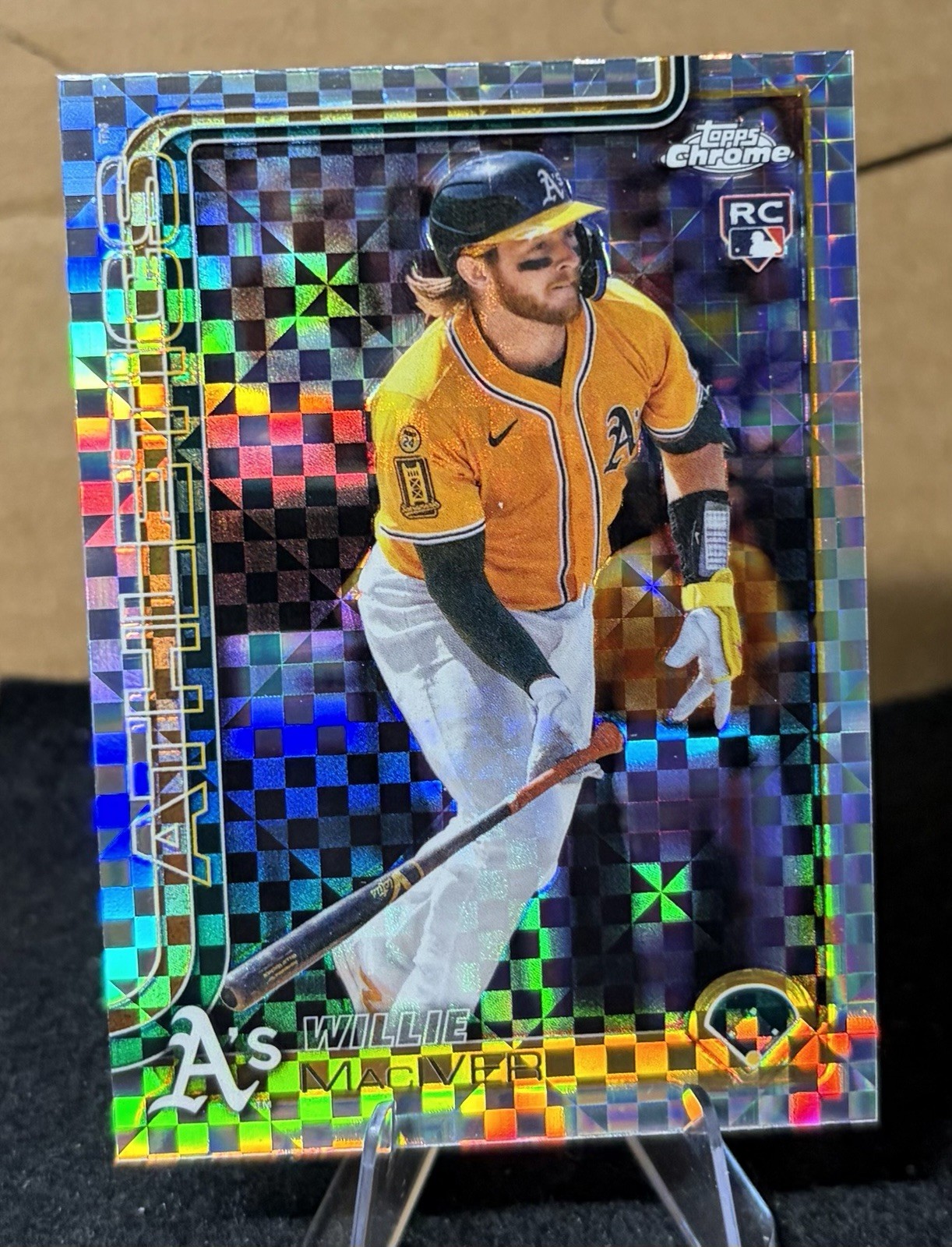 Willie MacIver Rookie 2025 Topps Chrome Update X-Fractor Athletics #USC81