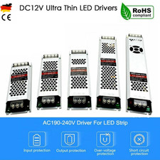12V DC LED Trafo Treiber Konstantspannung ultraflacher LED Netzteil 60W-300W