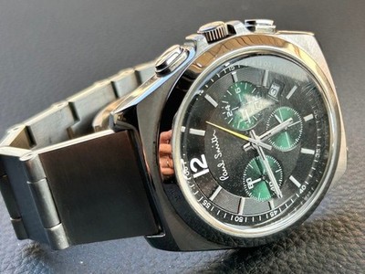 Paul Smith Final Eyes Chronograph Green Dial Quartz Stainless