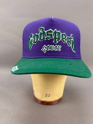 Godspeed Mens Purple/Green 4EVER Trucker Hat Snapback One Size
