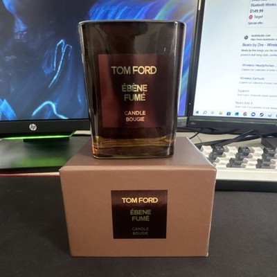 Tom Ford Ébène Fumé Scented Candle Jar Brown Glass Wax Single Pack Home Decor