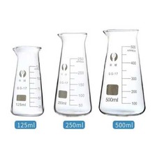 Laboratory Glassware 125ml-500ml Borosilicate Triangle Beaker with Scale CA
