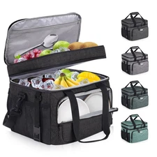 Lunch Box for Men Women,Reusable Large Double Deck Tactical Insulated Lunch B...