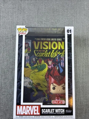 Funko Pop! Comic Covers Marvel Scarlet Witch Figurine Exclusive New