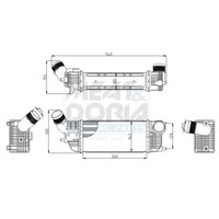 Meat & Doria LadeluftküHler LLK FüR CitroëN C5 III Break 2.0 Hdi 165 Peugeot TD