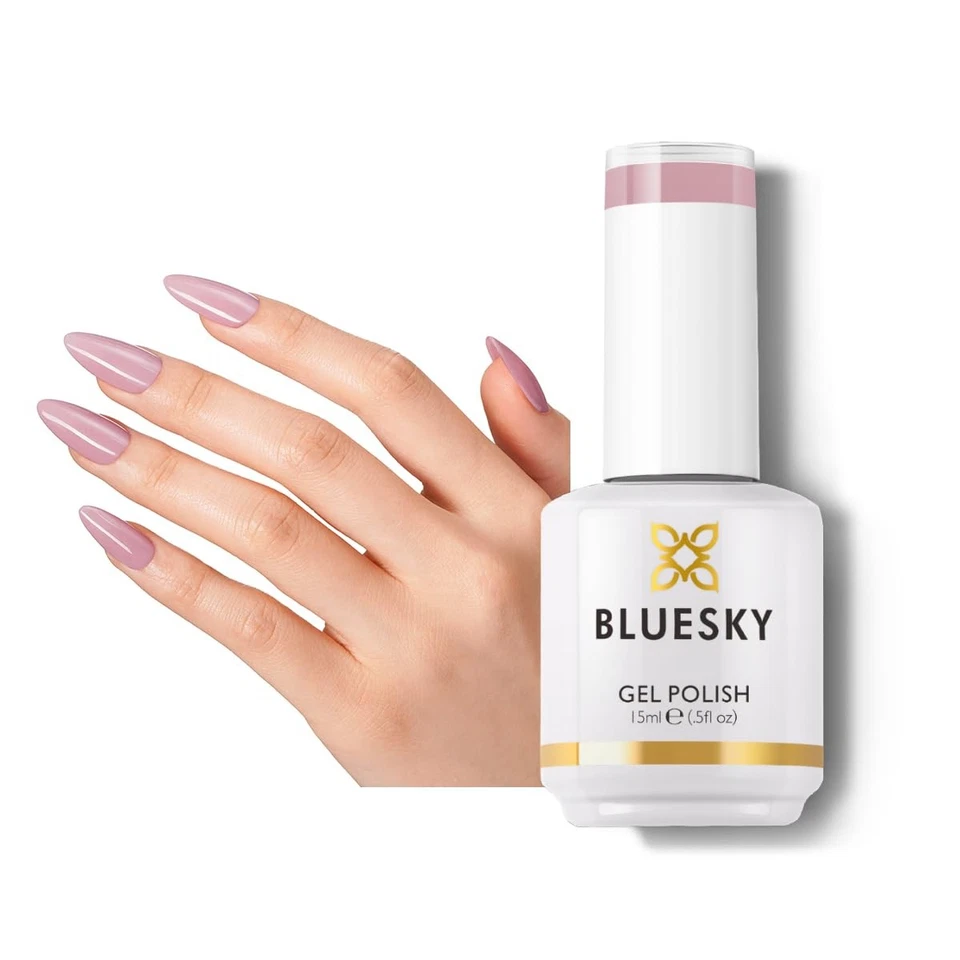 Esmalte de uñas en gel BLUESKY Jelly Nude - rosa claro rosa mosquillo francés  Foto 4 de 4