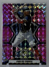 Carlos Correa 2022 Panini Mosaic #123 Pink Camo Mosaic Prizm MN Twins MLB
