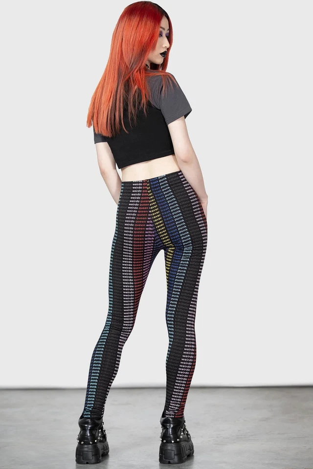 KILLSTAR Rave Queen Leggings In Black - Image 4 of 4