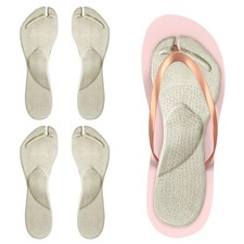 2 Pairs Arch Cushion Insoles Adhesive Silicone Flip Flop Thong Inserts Invisi...