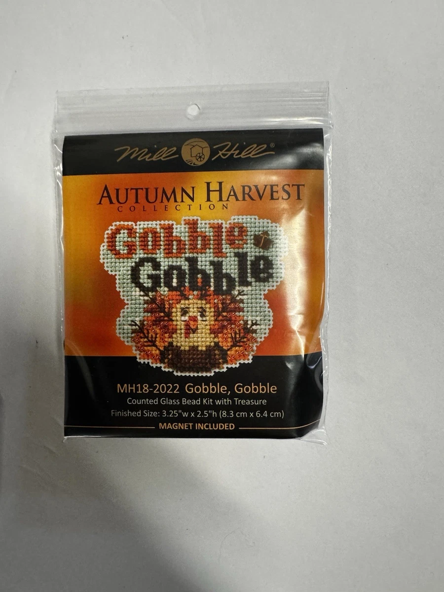 Mill Hill Autumn Harvest 2020- 6 Beaded Cross Stitch Magnets-Halloween/fall