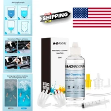 Nozzle Cleaning Kit 100ml with Silicone Tools for Easy Printer Maintenance