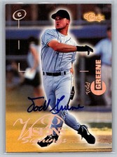 1996 Classic Visions Signings Autographs Gold #NNO Todd Greene - VG - Angels