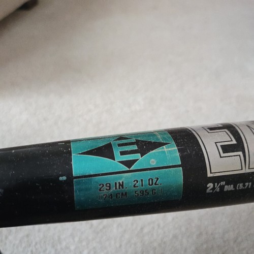 Easton Baseball Bat Black Max 29in 21oz MDLLK25 Vintage Black And Teal - Picture 9 of 9