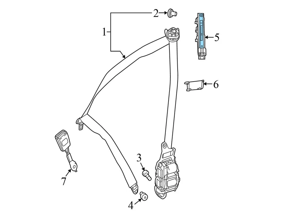 Mercedes-Benz Maybach S560 2018-2019 - Cinturón de seguridad delantero ajustador de altura Foto 3 de 4