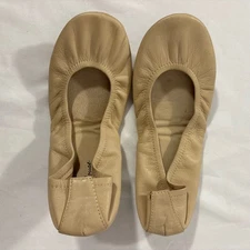 The Storehouse Flats Foldable Sand Leather Ballet Flats Women's Shoes Size 7