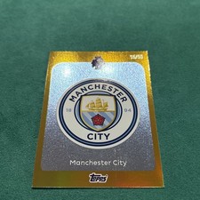 Topps Premier League 2025-2026 Manchester City Badge Gold parallel /50