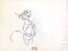 Original Production Drawing of Robin Hood from Robin Hood (1973)