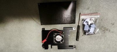 Orange Pi 5/5b Gehäuse aus Aluminium, aktives und passives Metall-Kühlgehäuse