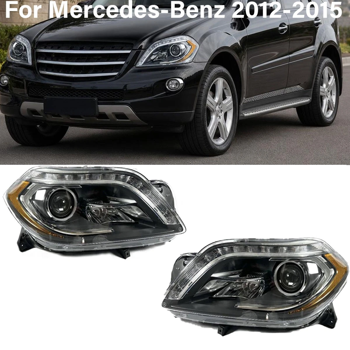 Front Headlights for Mercedes-Benz ML350 for sale | eBay