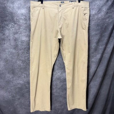 Kuhl Slax Khaki Pants Mens Size 42x32 Enduro Fabric Hiking Straight Leg Gorpcore