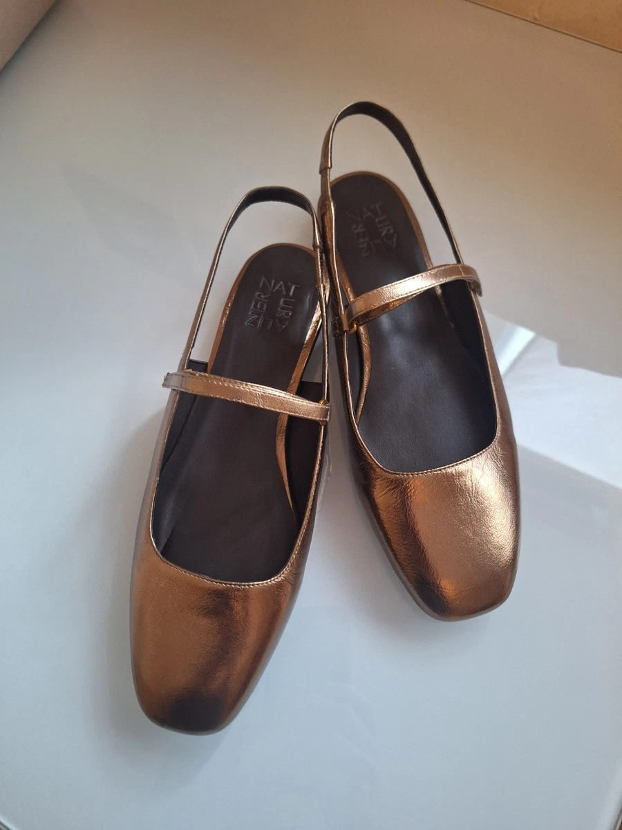 naturalizer gold dress shoes Naturalizer Women's Galaxy Dress Sandals | Champagne | Size 5.5