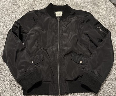 Ashley By 26 International Outerwear Size S Black Bomber Jacket (women s)