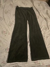 vintage juicy couture Track Pants Green Medium Made In The Usa Y2k Velour Terry