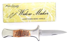 Frost Cutlery Widow Maker Pocket Knife Surgical Steel Japan - Honeycomb Cut Bone