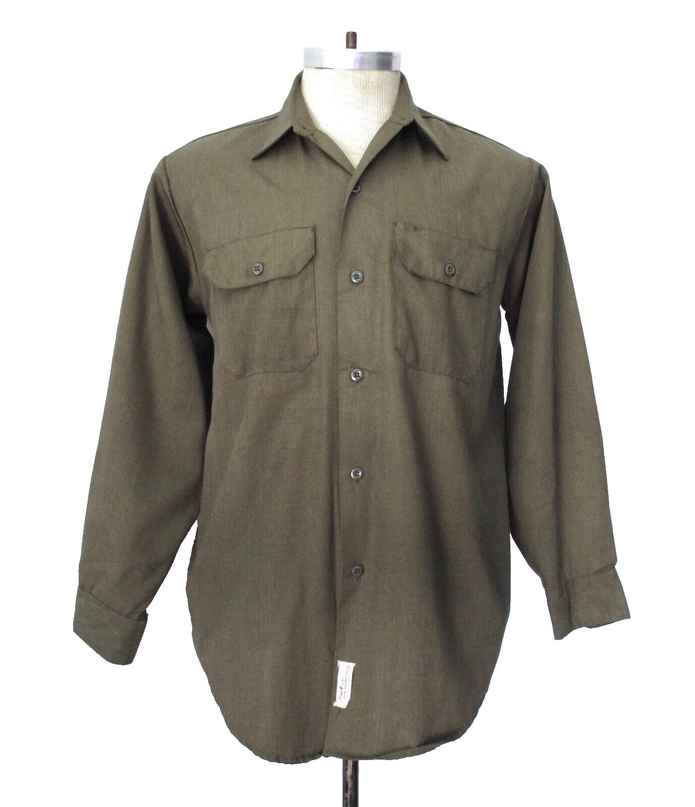 Manga larga gabardina Rockabilly Vintage Casual Shirts for Men