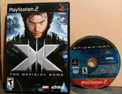 PlayStation 2 Marvel Game Lot Of 2: X-Men The Game *CIB* & Spider-Man *Disc Only