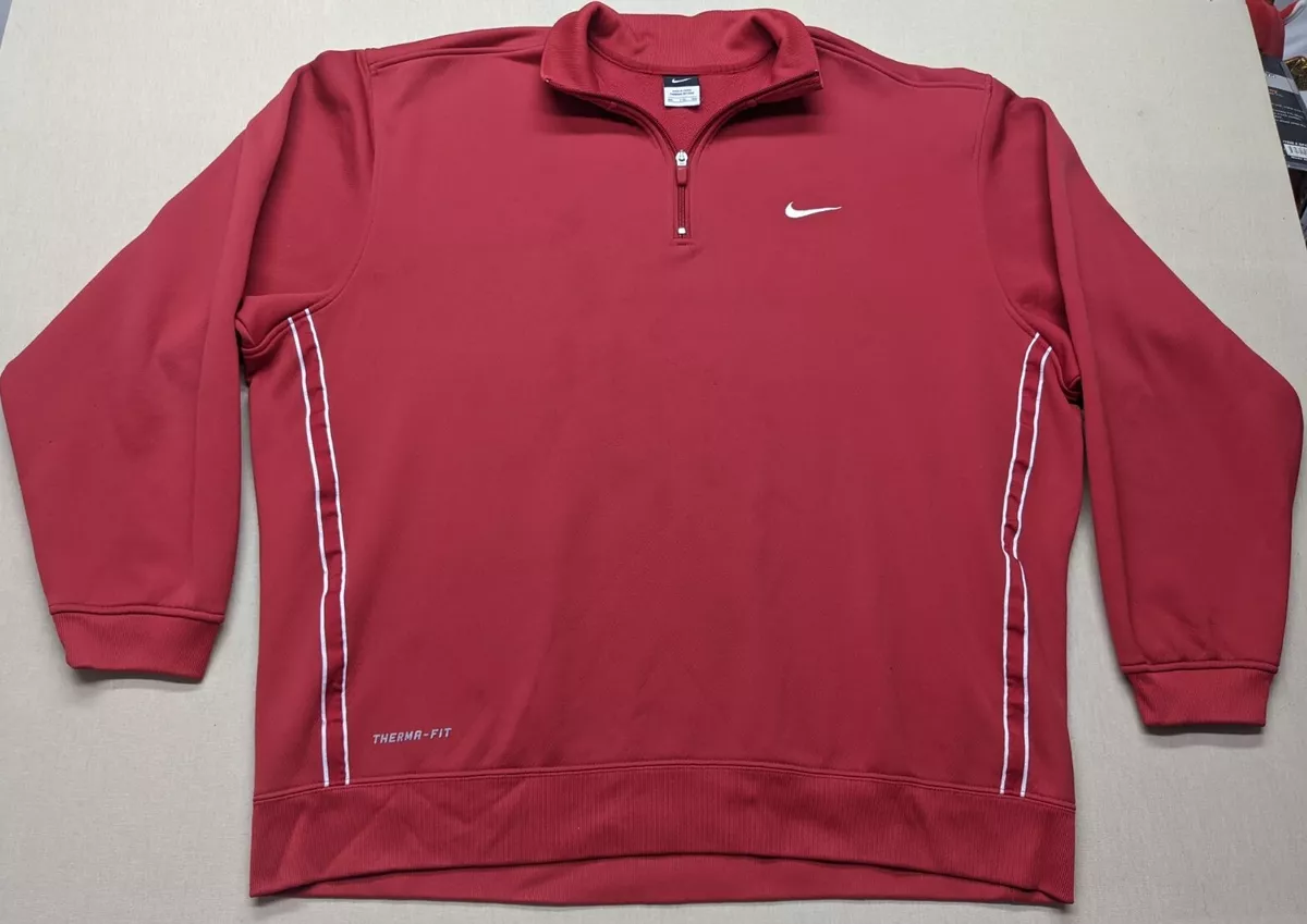 Nike quarter shop zip red