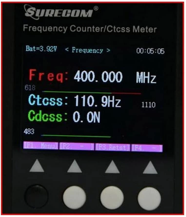 Surecom SF401 Plus 27Mhz-3000Mhz Frequency Counter Meter for Walkie Talkie - Image 4 of 4