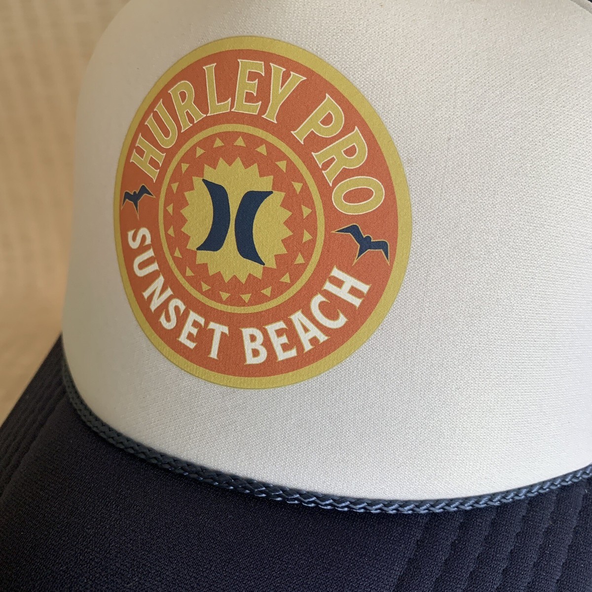 Hurley Pro Sunset Beach Trucker Hat Mens OSFA North Shore