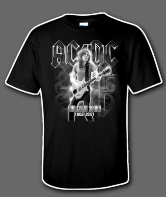 AC/DC Malcolm Young tribute RIP T-shirt 
